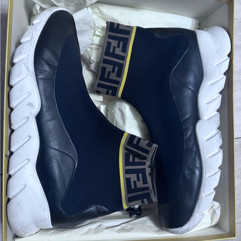 FENDI Logo sock trainers EU 46